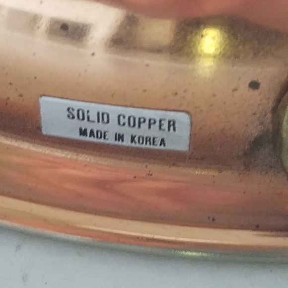 Vintage Mold Round Solid Copper Hanging Kitchen Decor Grape Korea - Picture 8 of 8